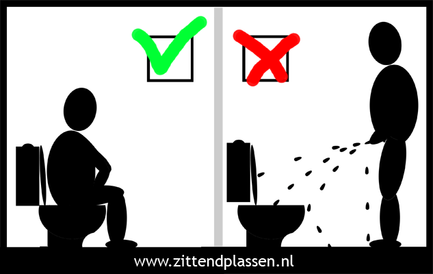 moeilijk Beeldhouwwerk Nationaal Zittend plassen houdt het toilet schoner. Daarom zittendplassen.nl